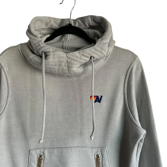Aviator Nation Ninja Hoodie Light Grey Womens XS - Picture 2 of 8